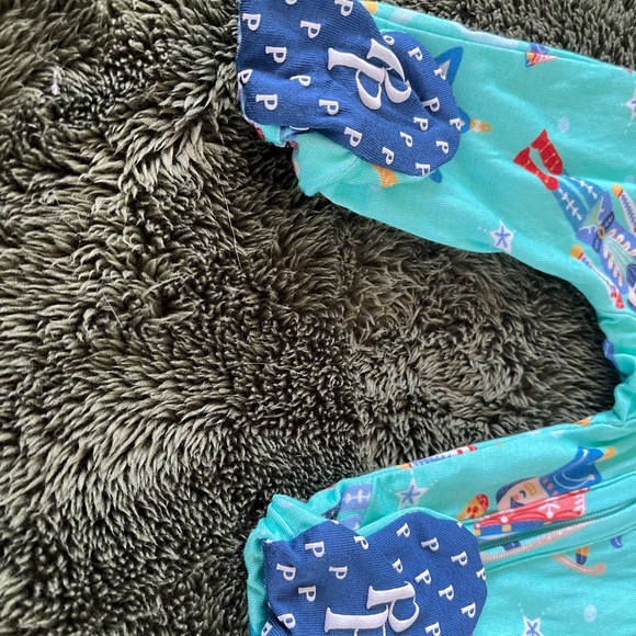 Posh Peanut NEW Holiday Christmas Nutcracker Footie Zip Preemie Bamboo - Picture 4 of 12